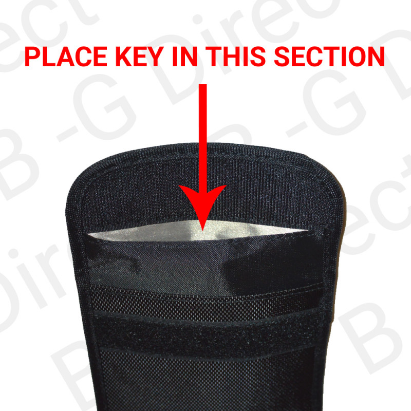 Large RFID Keyless Entry Car Key Fob Signal Blocking Faraday Bag